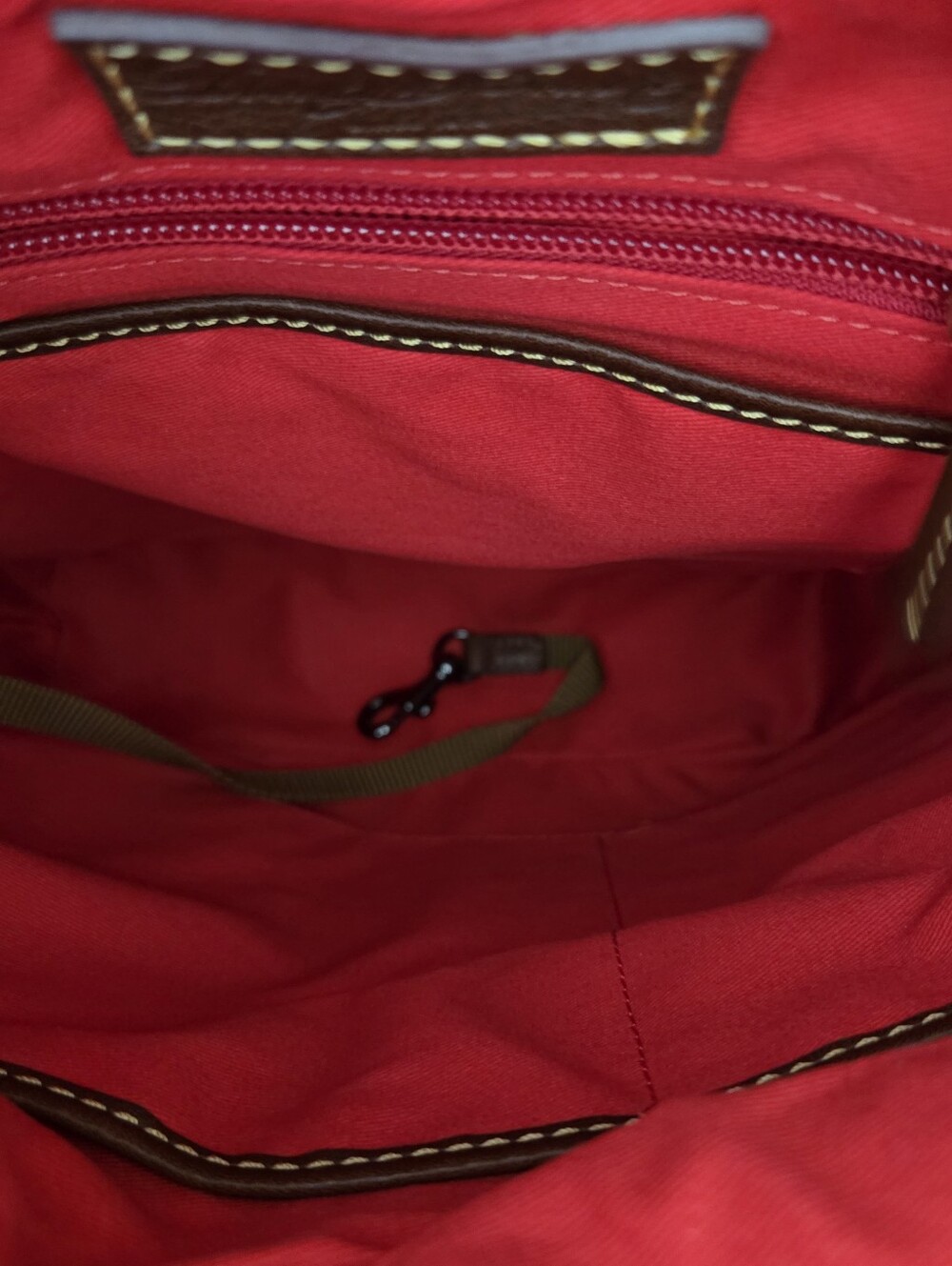 Dooney and Bourke Florentine Medium Toggle Crossbody In Chestnut - Picture 7 of 12